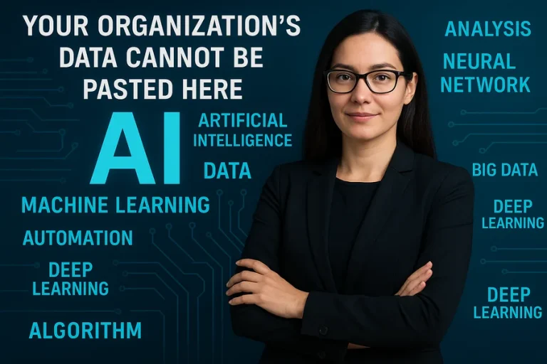 Your Organization’s Data Cannot Be Pasted Here.